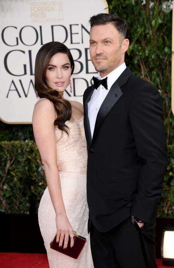 Megan Fox et Brian Austin Green lors des Golden Globes 2013