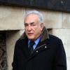 Dominique Strauss-Kahn aux obsèques d'Erik Izraelewicz, ancien directeur du journal Le Monde, à Paris le 4 décembre 2012.