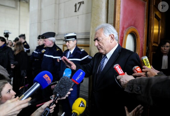 Dominique Strauss-Kahn au palais de Justice de Paris, le 26 février 2013