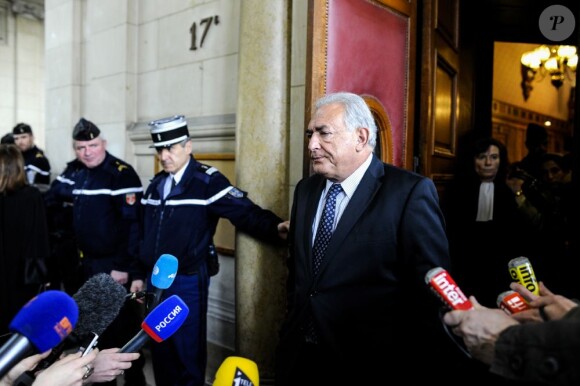 Dominique Strauss-Kahn au palais de Justice de Paris, le 26 février 2013