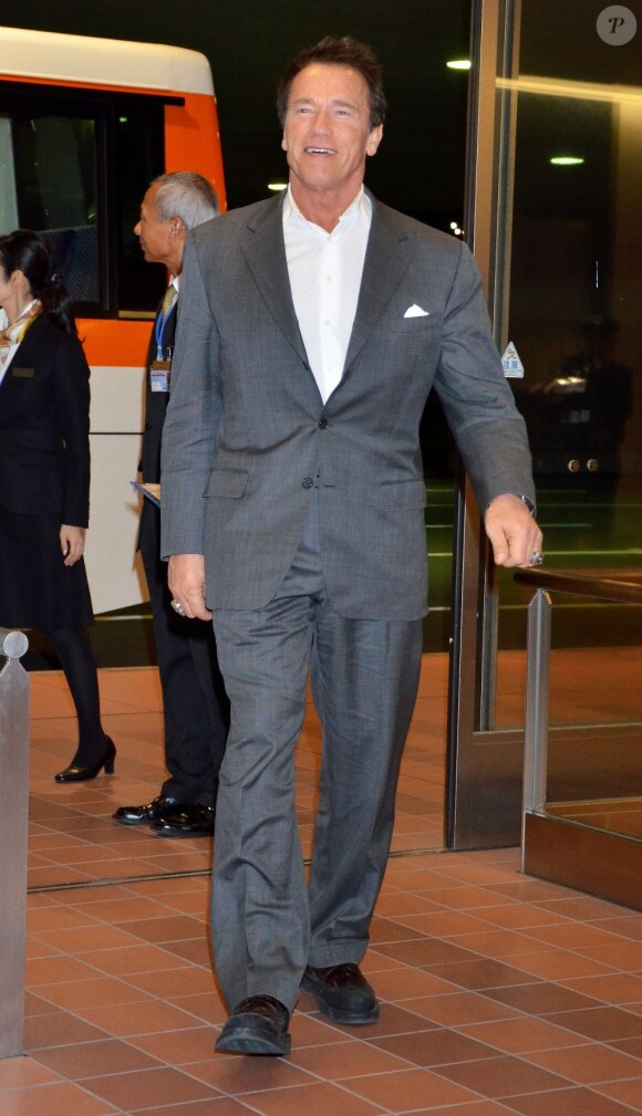 Arnold Schwarzenegger au Japon, le 20 février 2013.