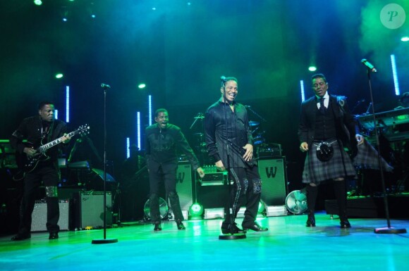Concert de The Jacksons à Glasgow en Ecosse, le 28 fevrier 2013.