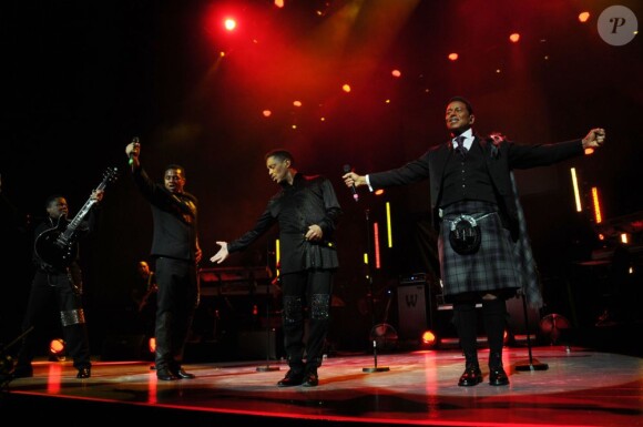 Concert de The Jacksons à Glasgow en Ecosse, le 28 fevrier 2013.