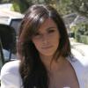 Kim Kardashian, enceinte, quitte sa maison à Los Angeles pour rejoindre l'aéroport. Le 2 mars 2013.