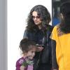 Exclusif - Salma Hayek et sa fille Valentina vont déjeuner avec des amis à Venice, Los Angeles le 3 mars 2013