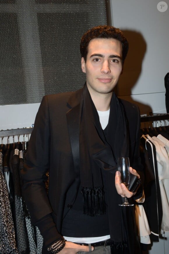 Exclusif - Jean-Victor Meyers, petit-fils de Liliane Bettencourt, assiste à la soirée de lancement de la collection joaillère Carbone de Balmain au Montaigne Market. Paris, le 1er mars 2013.
