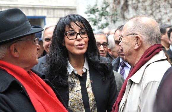 Yamina Benguigui à l'inauguration du square Danielle Mitterrand au 20 rue de Bievre à Paris le 8 mars 2013.