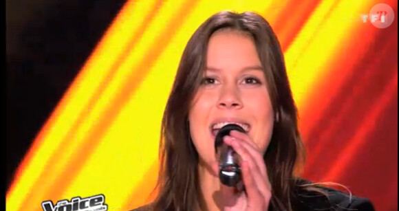Fanny Leeb dans the Voice 2, le 9 mars 2013.