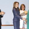 La princesse Letizia d'Espagne assiste à la remise des Prix Discapnet de la Fondation ONCE à Madrid, le 11 mars 2013.