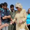 Camilla et le prince Charles ont visité un camp de réfugiés à Amman, en Jordanie, le 13 mars 2013.