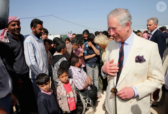 Camilla et le prince Charles ont visité un camp de réfugiés à Amman, en Jordanie, le 13 mars 2013. Ils ont été informés de la situation dramatique lié au conflit syrien.