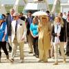 Camilla et son mari le prince Charles ont visité un camp de réfugiés à Amman, en Jordanie, le 13 mars 2013.