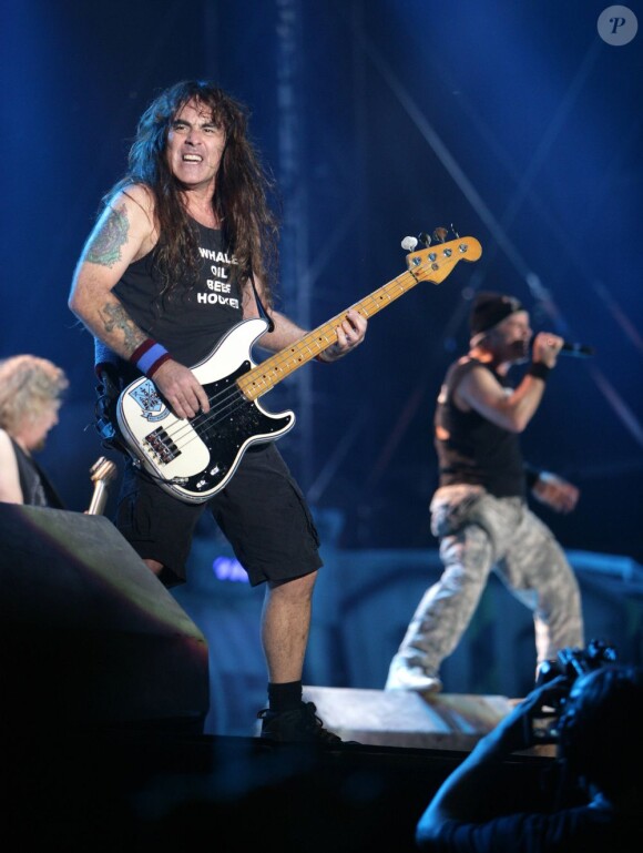 Iron Maiden en concert à Budapest, le 14 août 2010.