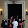  Le pape François lors d'une visite à Rome, le 14 mars 2013. 
  