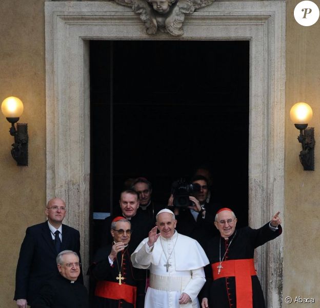 Le pape François lors d'une visite à Rome, le 14 mars 2013.