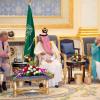 Le prince Charles et Camilla Parker Bowles, duchesse de Cornouailles, sont arrivés à Riyad, capitale de l'Arabie Saoudite, le 15 mars 2013.