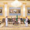 Le prince Charles et Camilla Parker Bowles, duchesse de Cornouailles, arrivent à Riyad, capitale de l'Arabie Saoudite, le 15 mars 2013.