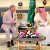 Camilla Parker Bowles à Riyad, en Arabie Saoudite, pour une visite officielle, avec le prince Charles, le 15 mars 2013.