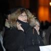 Jane Birkin lors du rassemblement Une vague blanche pour la Syrie devant le Panthéon à Paris le 15 mars 2013 pour dénoncer les massacres des civils syriens depuis le début du conflit le 15 mars 2011