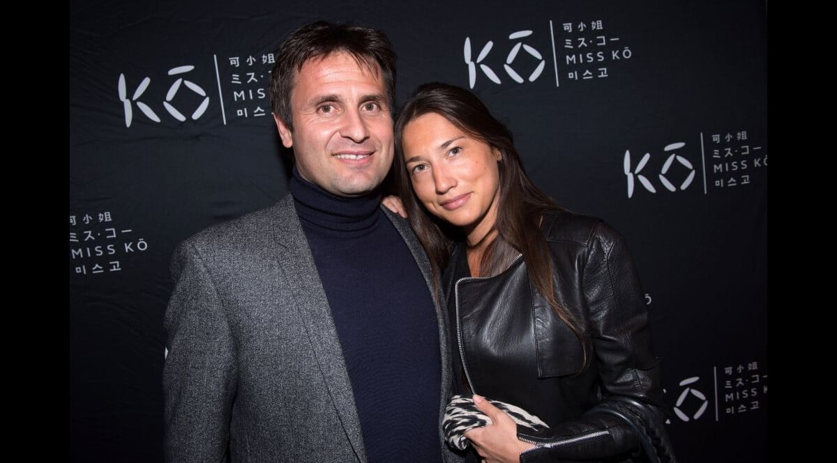 Photo Exclu Fabrice Santoro et sa compagne lors de l'inauguration