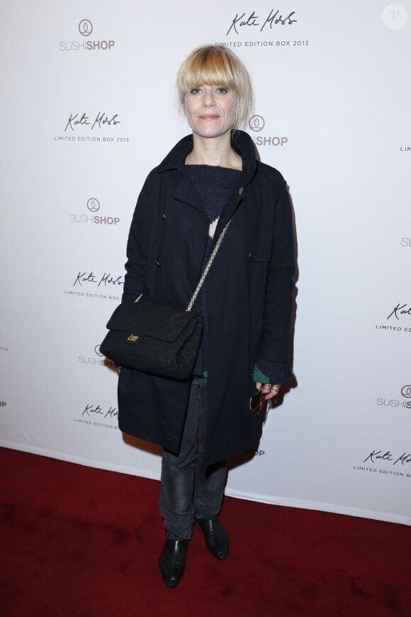 Marina Foïs lors de la soirée de lancement de la Box Kate Moss pour Sushi Shop à la Nouvelle Eve à Paris, le 19 mars 2013
