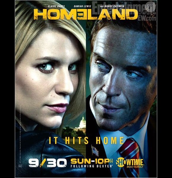 Affiche teaser de la saison 2 de "Homeland", au printemps 2013 sur Canal+.