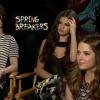 Rachel Korine, Selena Gomez, Ashley Benson en tournée promotionnelle pour Spring Breakers, le film évémenent d'Harmony Korine, déjà sorti en France et en salles aux Etats-Unis le 22 mars prochain.
