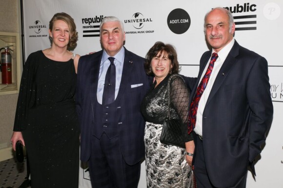 Jane Winehouse, Mitch Winehouse, Janis Winehouse et Richard Collins à la soirée Inspiration Awards and Gala à New York, le 21 mars 2013.