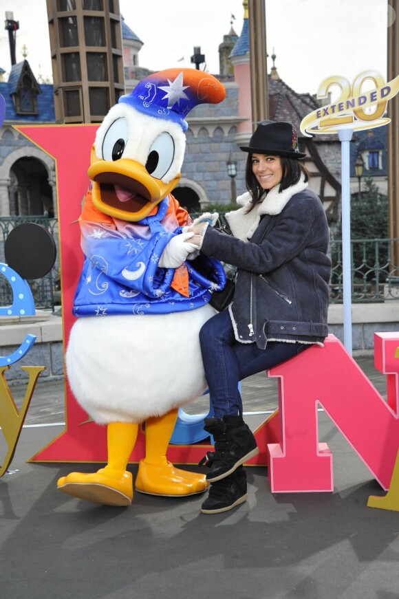 La magnifique Alizée lors de la prolongation des 20 ans de Disneyland Paris, le samedi 23 mars 2013.