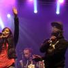 Le rappeur Youssoupha en duo avec Ayna en live lors du NRJ Music Tour. A Lille, le 23 mars 2013.