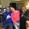 Chris Brown et Jennifer Lopez travaillent en studio ensemble. Mars 2013.