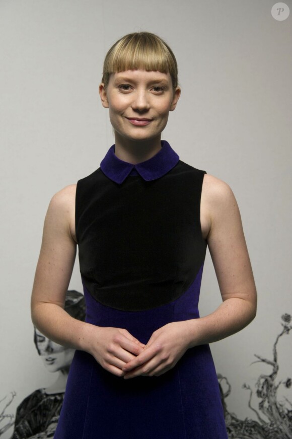Mia Wasikowska lors de la présentation du film Stoker à Londres le 17 février 2013