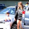 LeAnn Rimes et Eddie Cibrian vont assister au match de baseball de Jake, le fils d'Eddie, à Los Angeles, le 23 mars 2013. Le second fils d'Eddie, Mason, est également présent pour encourager son frère.