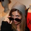 L'actrice Isabelle Funaro, Exclusif - Présentation de la première collection de lunettes Swildens dans l'une des boutiques de la marque située rue de Poitou à Paris, le 28 mars 2013.