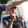 Halle Berry en vacances avec sa fille Nahla et son amoureux Olivier Martinez à Hawaï, le 29 mars 2013.