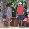 Exclusif - Cindy Crawford, son mari Rande Gerber et un couple d'amis en plein apéro à Cabo San Lucas. Le 30 mars 2013.