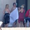Matt Leblanc et sa compagne Andrea Anders sont allés passer le week-end de Pâques à Cabo San Lucas pour profiter du soleil et de la piscine. Le 30 mars 2013.