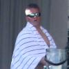 Matt Leblanc et sa compagne Andrea Anders sont allés passer le week-end de Pâques à Cabo San Lucas pour profiter du soleil et de la piscine. Le 30 mars 2013.