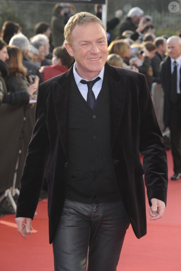 Christophe Hondelatte arrive à l'ouverture du Festival du Film Policier de Beaune, le 3 avril 2013.