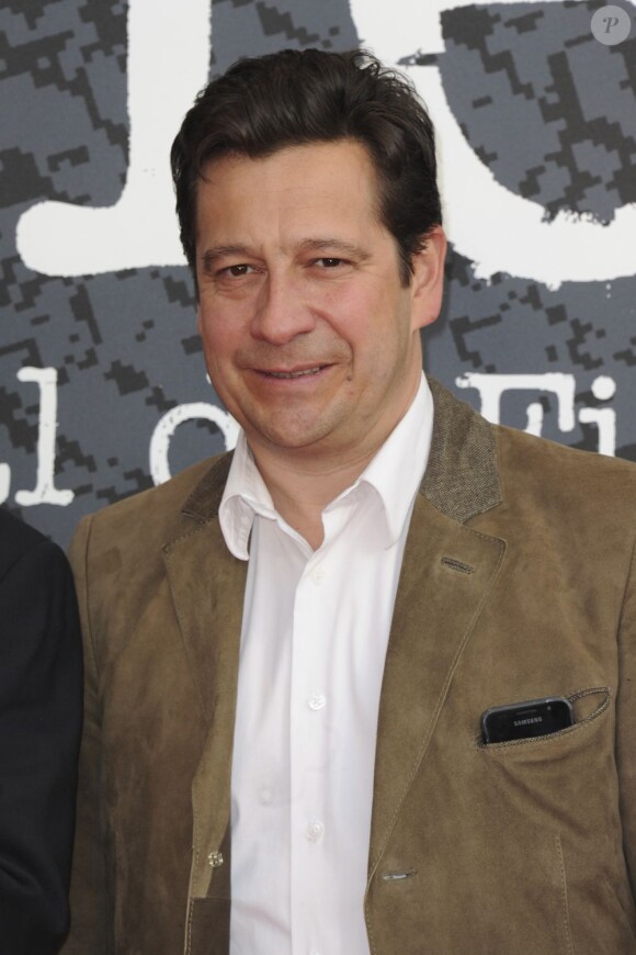 Laurent Gerra présent à l'ouverture du Festival Du Film Policier de Beaune, le 3 avril 2013.