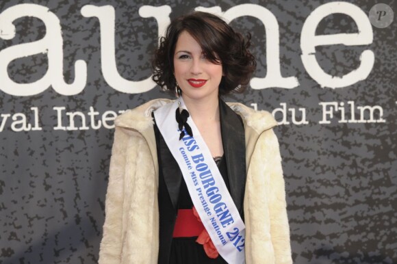 Miss Bourgogne 2012 à l'ouverture du Festival du Film Policier de Beaune, le 3 avril 2013.