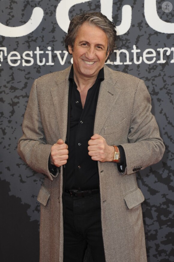 Richard Anconina à l'ouverture du Festival Du Film Policier de Beaune, le 3 avril 2013.