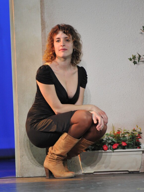 Dalia Constantin lors du filage de la comédie musicale The Full Monty Le Musical au Théâtre Comedia à Paris le 3 avril 2013.
