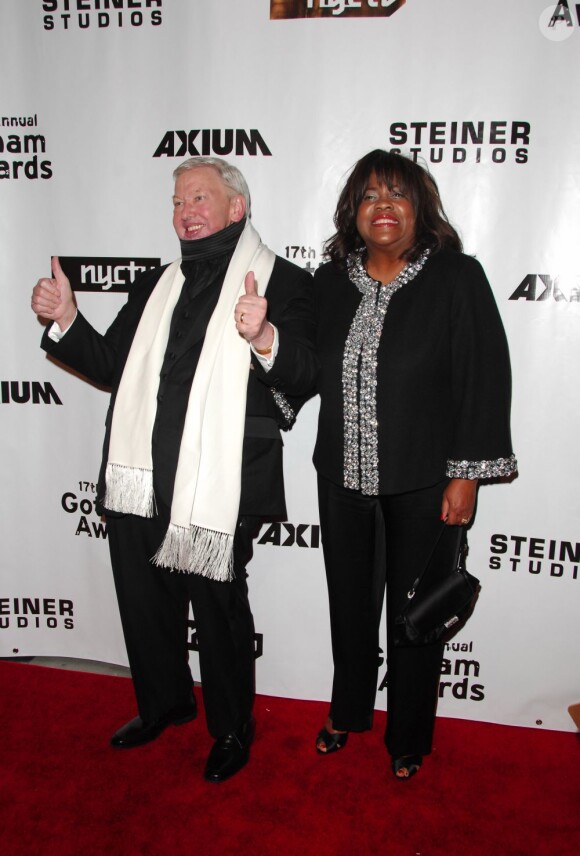 Le critique de cinéma Roger Ebert  et sa femme Chaz le 27 novembre 2007