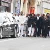 Obsèques de Gérald Babin, candidat de Koh Lanta, à Nemours, le 5 avril 2013
Les funérailles se sont déroulées en présence de l'animateur Denis Brogniart et de sa femme Hortense, du patron de TF1, Nonce Paolini, ainsi que le producteur de Koh Lanta, Franck firmin-Guion