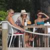 Nicole Richie et Jessica Alba en vacances a Saint-Barthélemy le 5 avril 2013.