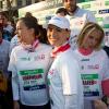 Laetitia Bleger, Marine Lorphelin, Sylvie Tellier ont couru le 37e Marathon de Paris pour Mécénat Chirurgie Cardiaque le 7 avril 2013.