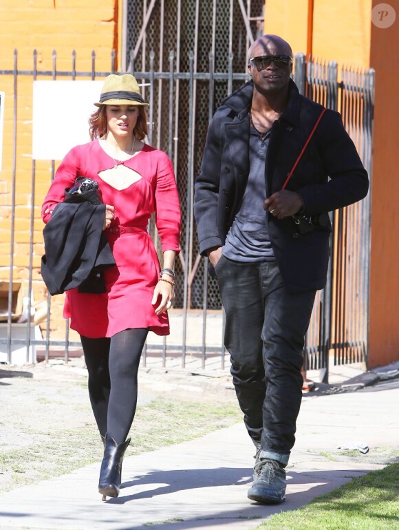 Seal va déjeuner avec sa chérie Erin Cahill à Los Angeles le 27 février 2013.