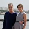 Christophe Lambert et Clotilde Courau à la 50e édition du MipTV à Cannes, le 8 avril 2013.