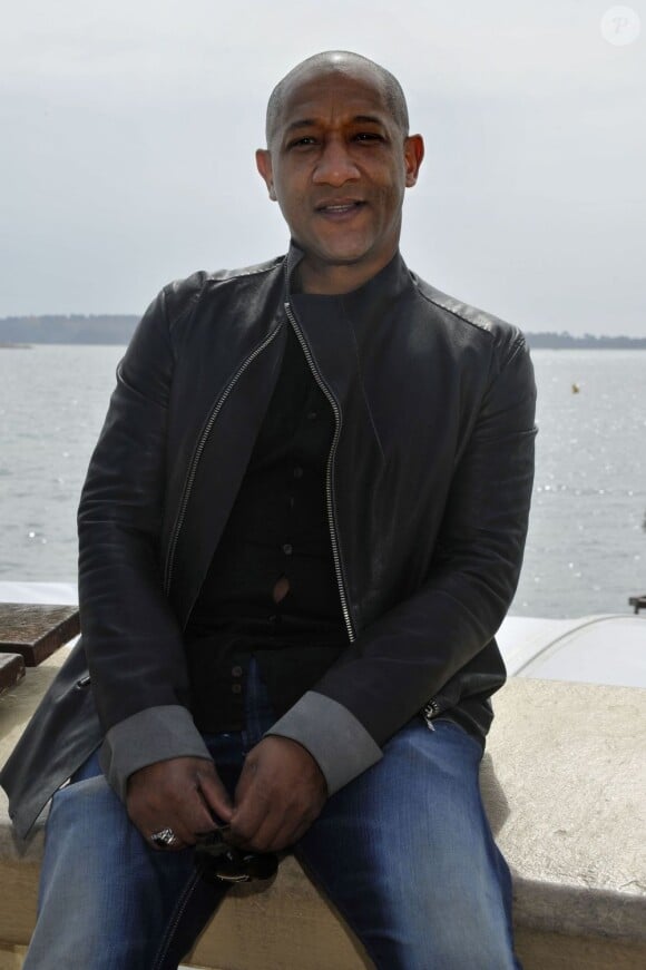 Edouard Montoute à la 50e édition du MipTV à Cannes, le 8 avril 2013.